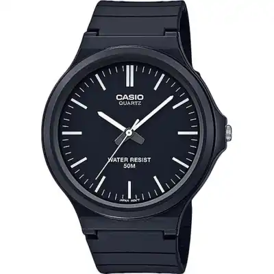 Casio Youth Analog Resin Strap Black Dial Quartz MW-240-1EV Men's Watch