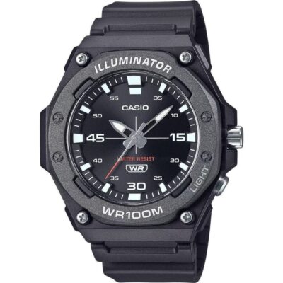 Casio Standard Analog Resin Strap Black Dial Quartz MW-620H-1AV 100M Men's Watch