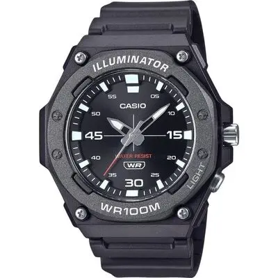 Casio Standard Analog Resin Strap Black Dial Quartz MW-620H-1AV 100M Men's Watch