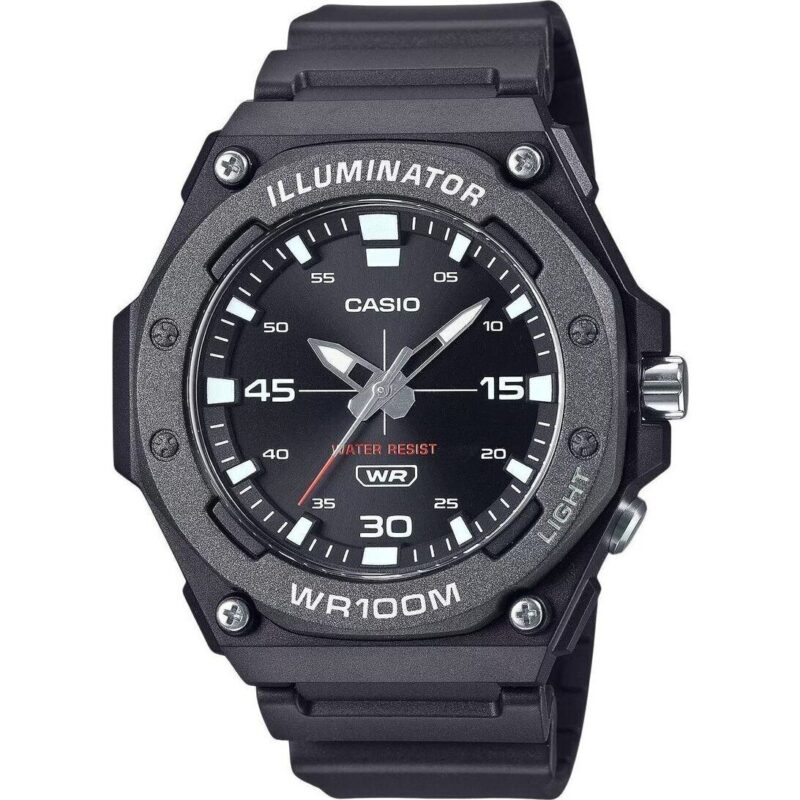 Casio Standard Analog Resin Strap Black Dial Quartz MW-620H-1AV 100M Men's Watch
