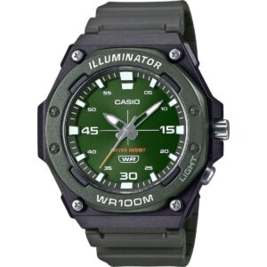 Casio Standard Analog Resin Strap Green Dial Quartz MW-620H-3AV 100M Men's Watch