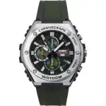 Casio Standard Analog Chronograph Resin Strap Green Dial Quartz MWA-300H-3AV 100M Men's Watch