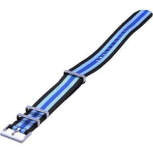 Ratio NATO20 Black and Blue Nylon 22mm Watch Strap