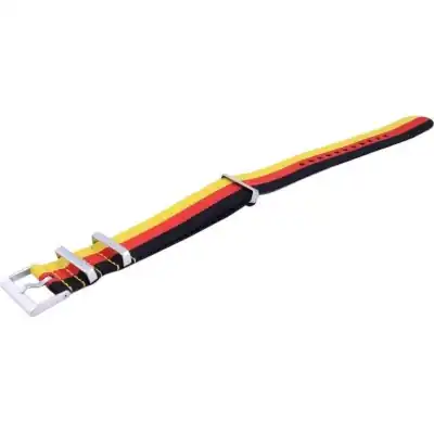 Ratio NATO26 Germany National Flag Pattern Polyester 22mm Watch Strap Ratio NATO26 Germany National Flag Pattern Polyester 22mm Watch Strap
