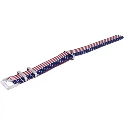 Ratio NATO27 USA National Flag Pattern Polyester 22mm Watch Strap