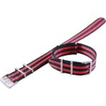 Ratio Red And Black Nato Watch Strap 22mm