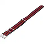 Ratio NATOR05 Multicolor Red And Black 20mm Polyester Watch Strap