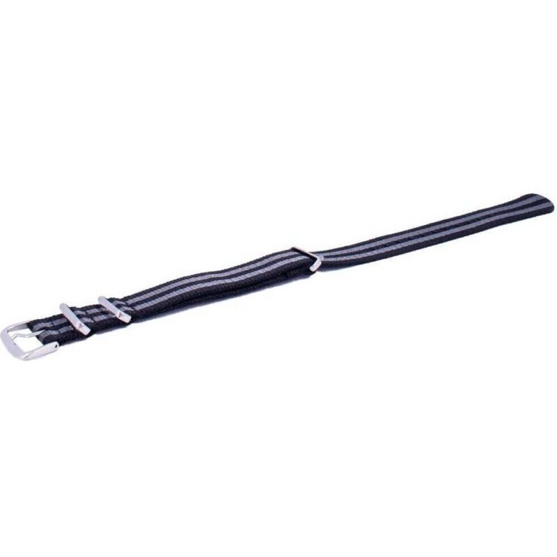 Ratio Brand NATOS16 Grey Nylon Watch Strap 18mm