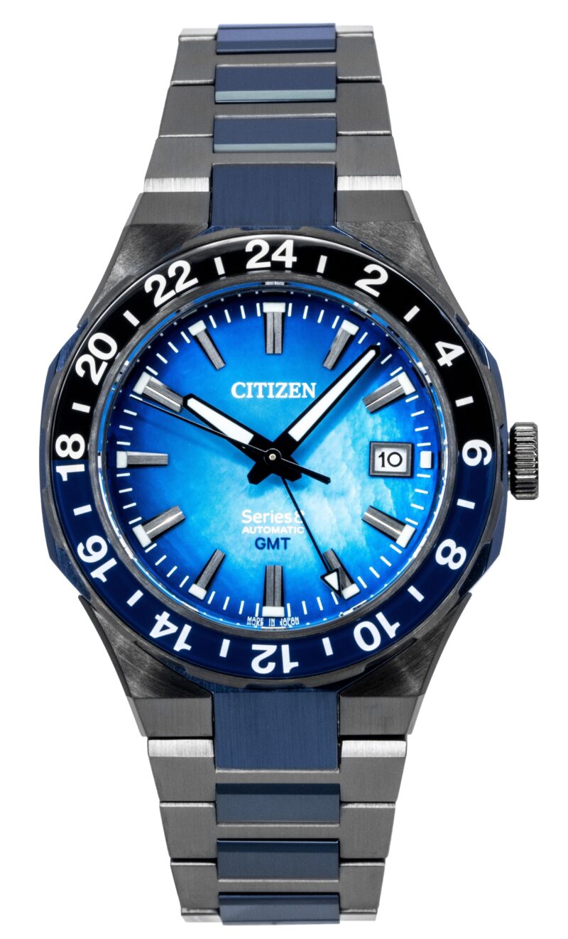 Citizen Series 8 880 Limited Edition GMT Stainless Steel Blue Mother Of Pearl Automatic NB6036-52N 100M Men's Watch