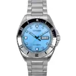 Citizen Sport Stainless Steel Light Blue Dial Automatic NH7530-52L 100M Men's Watch