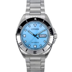 Citizen Sport Stainless Steel Light Blue Dial Automatic NH7530-52L 100M Men's Watch
