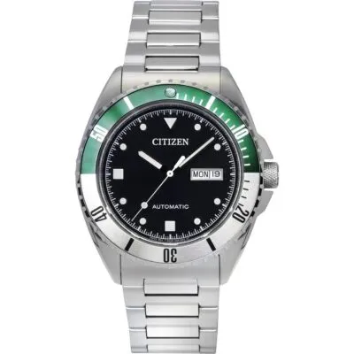 Citizen Sport Stainless Steel Black Dial Automatic NH7531-50E 100M Men's Watch