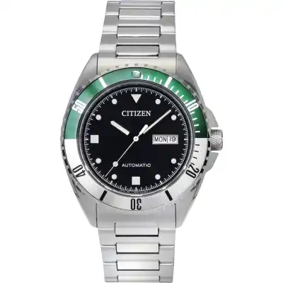 Citizen Sport Stainless Steel Black Dial Automatic NH7531-50E 100M Men's Watch