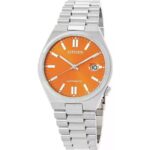 Citizen Tsuyosa Stainless Steel Orange Dial Automatic NJ0151-88Z Men's Watch
