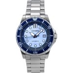 Citizen Limited Edition Stainless Steel Blue Dial Automatic NJ0178-81M 100M Men's Watch