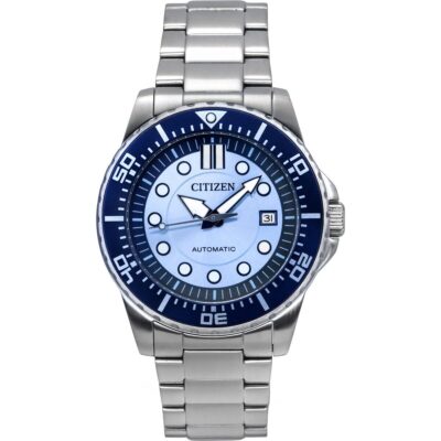 Citizen Limited Edition Stainless Steel Blue Dial Automatic NJ0178-81M 100M Men's Watch