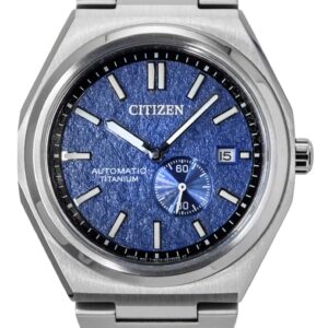 Citizen Zenshin Super Titanium Blue Dial Automatic NJ0180-80L 100M Men's Watch