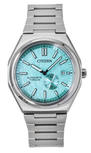 Citizen Zenshin Super Titanium Light Blue Dial Automatic NJ0180-80M 100M Men's Watch