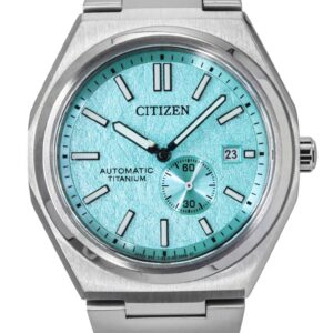 Citizen Zenshin Super Titanium Light Blue Dial Automatic NJ0180-80M 100M Men's Watch