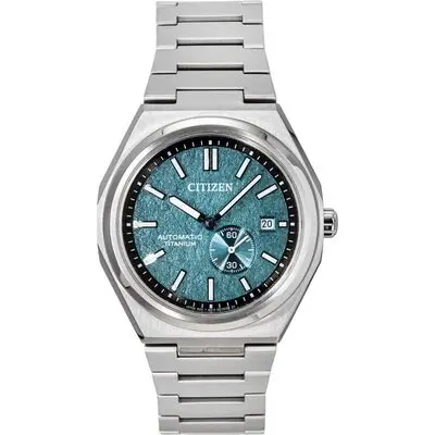 Citizen Zenshin Super Titanium Green Dial Automatic NJ0180-80X 100M Men's Watch