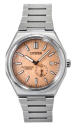 Citizen Zenshin Super Titanium Orange Dial Automatic NJ0180-80Z 100M Men's Watch