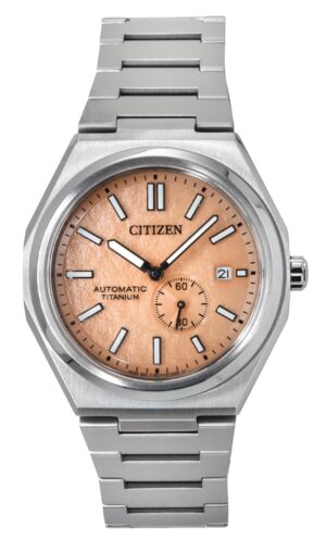 Citizen Zenshin Super Titanium Orange Dial Automatic NJ0180-80Z 100M Men's Watch