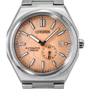 Citizen Zenshin Super Titanium Orange Dial Automatic NJ0180-80Z 100M Men's Watch
