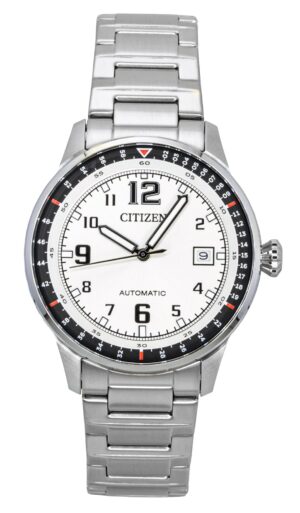 Citizen Stainless Steel White Dial Automatic NJ0190-51A 100M Men's Watch