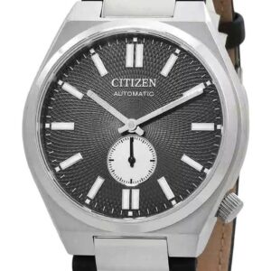 Citizen Tsuyosa Small Second Leather Strap Grey Dial Automatic NK5010-01H Men's Watch