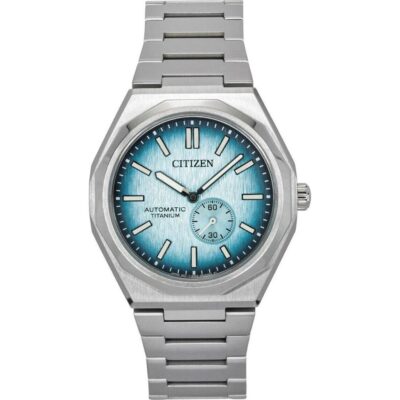 Citizen Zenshin 60 Super Titanium Light Blue Dial Automatic NK5020-58L 100M Men's Watch