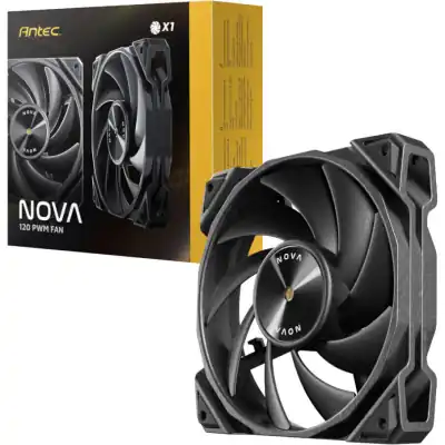 Antec NOVA 120 PWM Fan with Speed Controller - Black