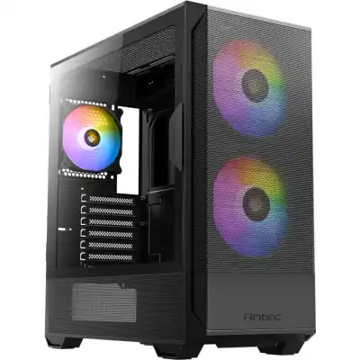Antec NX416L ATX | Micro-ATX | ITX ARGB Mid-Tower Gaming Chassis - Black (NX416L)
