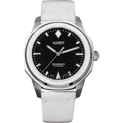 Nappey Renaissance Steel And Black Suede Automatic NY41-AD1M-3B2A 200M Unisex Watch