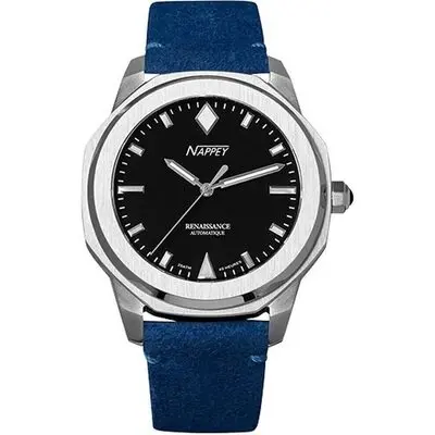 Nappey Renaissance Steel And White Automatic NY41-AD2M-1B1A 200M Unisex Watch
