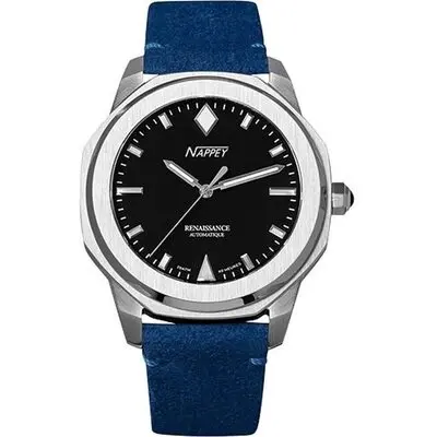 Nappey Renaissance Steel And White Automatic NY41-AD2M-1B1A 200M Unisex Watch