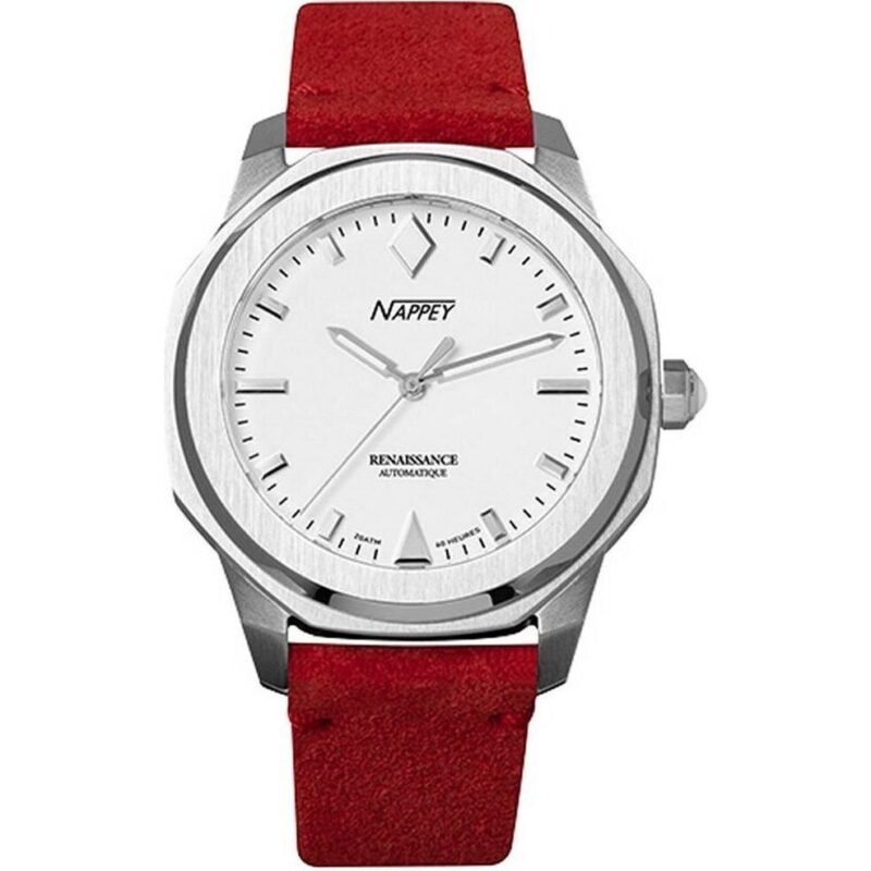 Nappey Renaissance Steel And White Automatic NY41-AD2M-3B6A 200M Unisex Watch Nappey Renaissance Steel And White Automatic NY41-AD2M-3B6A 200M Unisex Watch