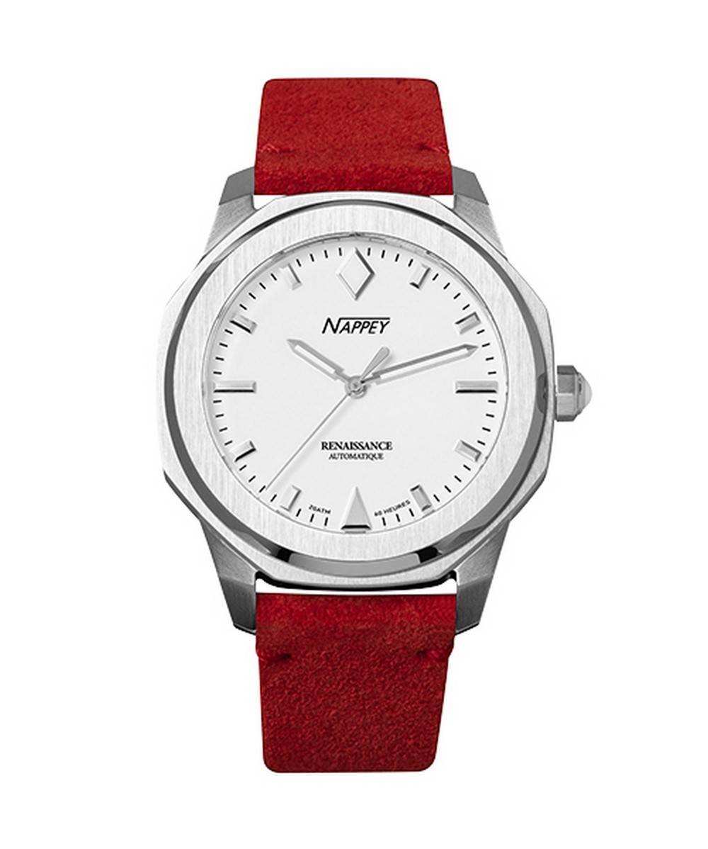 Nappey Renaissance Steel And White Automatic NY41-AD2M-3B6A 200M Unisex Watch
