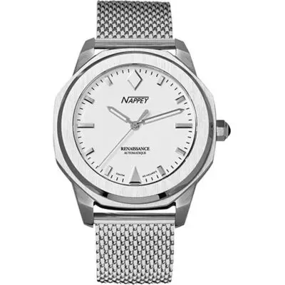 Nappey Renaissance Steel And White Milanese Automatic NY41-AD2M-6B2AA 200M Unisex Watch