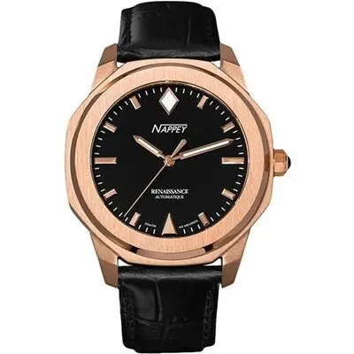 Nappey Renaissance Rose Gold And White Automatic NY41-BD2M-1B3A 200M Unisex Watch