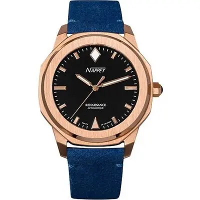 Nappey Renaissance Rose Gold And White Automatic NY41-BD2M-3B4A 200M Unisex Watch