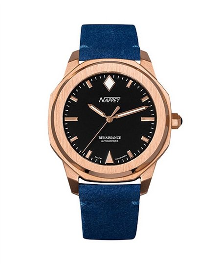 Nappey Renaissance Rose Gold And White Automatic NY41-BD2M-3B4A 200M Unisex Watch