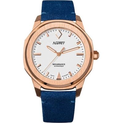 Nappey Renaissance Rose Gold And White Milanese Automatic NY41-BD2M-3B4A 200M Unisex Watch