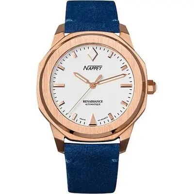Nappey Renaissance Rose Gold And White Milanese Automatic NY41-BD2M-6B9A 200M Unisex Watch