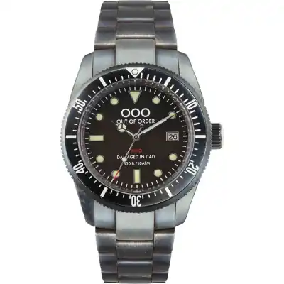 Out Of Order Black Auto 2.0 Superluminova C3 Dial Automatic OOO.001-16.2.NE 100M Men's Watch