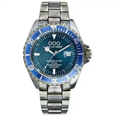 Out Of Order Automatico Blue Dial Automatic OOO.001-3.BL 100M Men's Watch