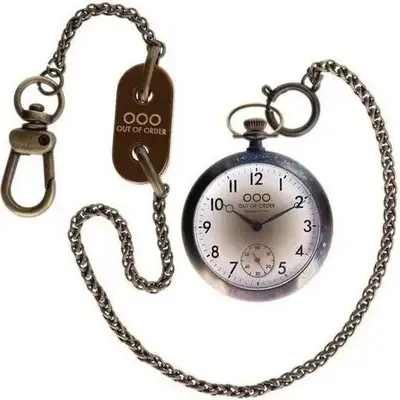 Out Of Order Calabrone White Dial OOO.001-8.BI Men's Pocket Watch