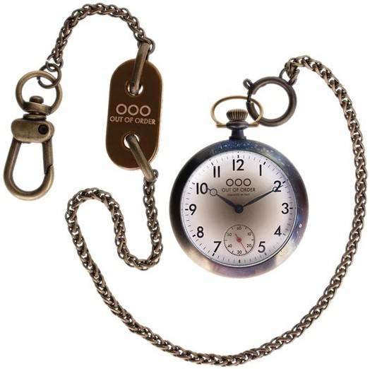 Out Of Order Calabrone White Dial OOO.001-8.BI Men's Pocket Watch Out Of Order Calabrone White Dial OOO.001-8.BI Men's Pocket Watch