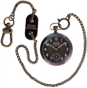 Out Of Order Calabrone Black Dial OOO.001-8.NE Men's Pocket Watch