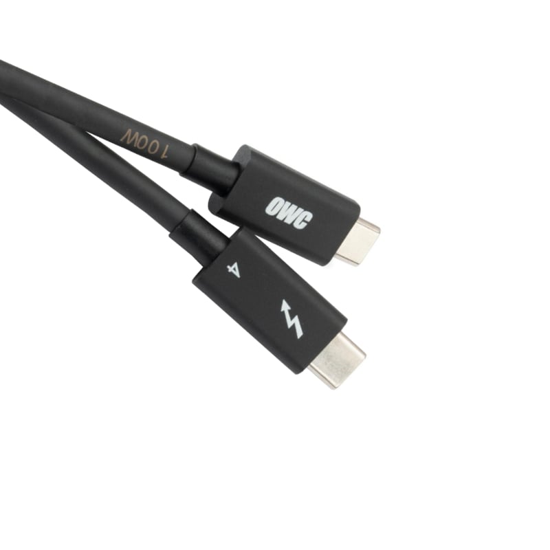OWC Thunderbolt 3/4 2m Cable - Black 1 OWC Thunderbolt 3/4 2m Cable - Black