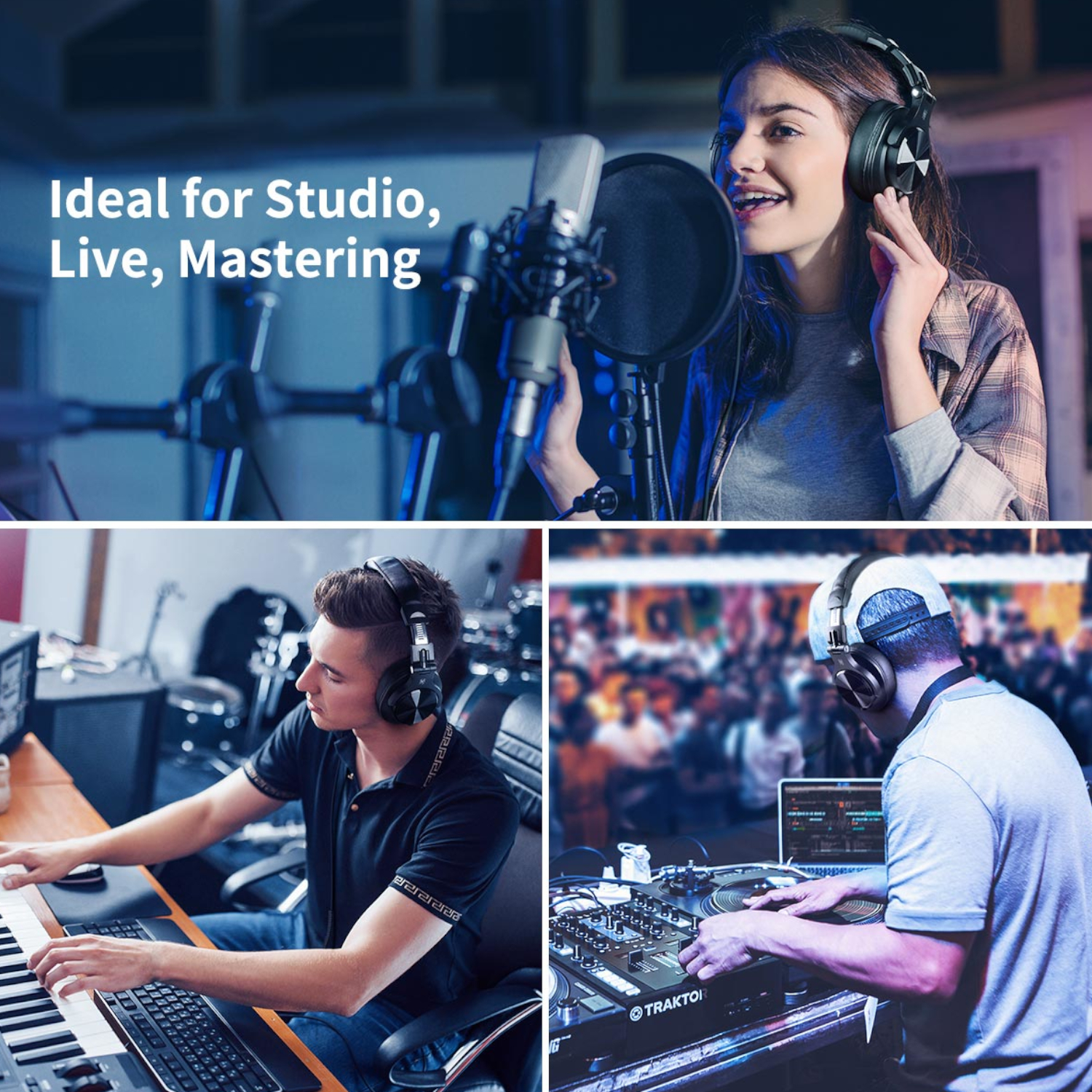 Oneodio Pro A71 Wired Headphones - Black 3 Oneodio Pro A71 Wired Headphones - Black - Image 3